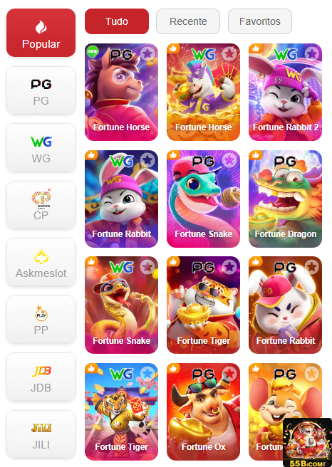 Experiência de Jogos 55b.com